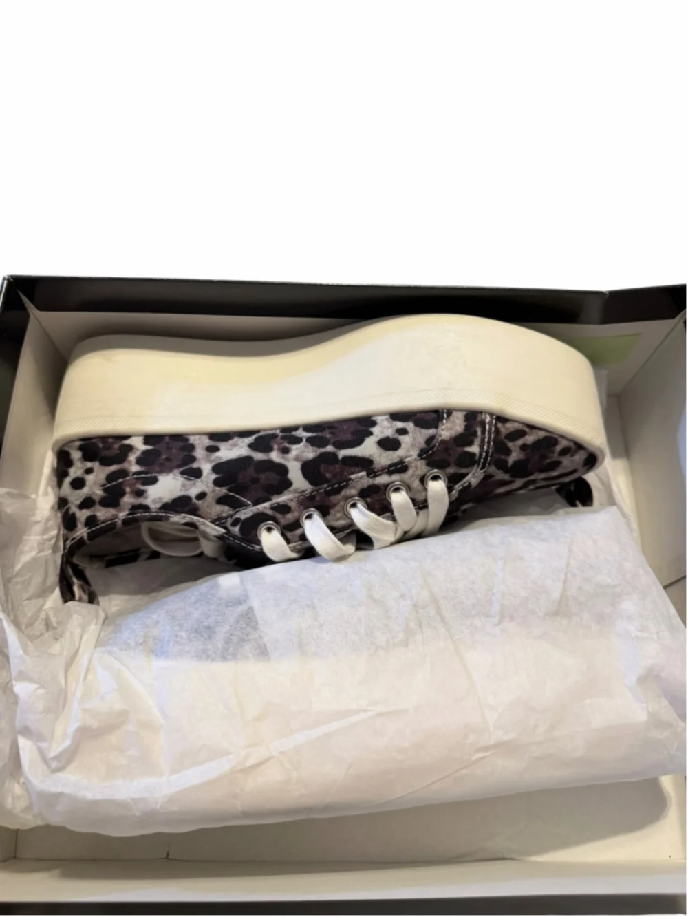 Women's AQUA Leopard Print Platform Sneakers